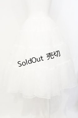 画像3: axes femme kawaii / ミディオーガンジーパニエ  シロ O-25-07-26-020-AX-SK-IG-OS