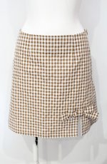 画像1: Katie / SWEET ESCAPE ribbon ミニスカート  チョコ O-25-07-26-022-LO-SK-IG-ZT235 (1)