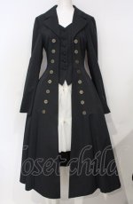 画像1: ATELIER BOZ / ロングローランドジャケット  ブラック O-25-07-26-003-EL-CO-IG-OS (1)