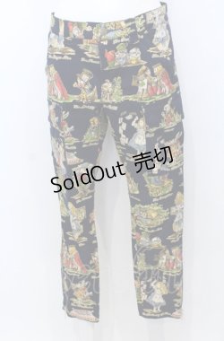 画像1: Jane Marple / アリスプリントパンツ S ネイビー O-25-07-27-001-JM-PA-OW-OS