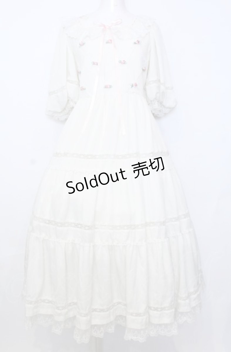 画像1: Angelic Pretty / Petit Rose Gardenワンピース  アイボリー O-25-07-27-039-AP-OP-OW-OS (1)
