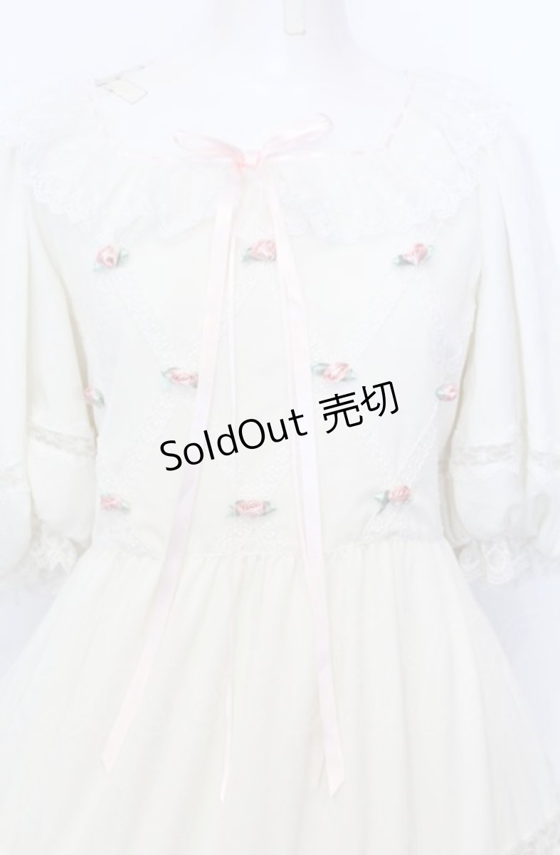 画像2: Angelic Pretty / Petit Rose Gardenワンピース  アイボリー O-25-07-27-039-AP-OP-OW-OS (2)
