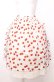 画像1: Jane Marple / Skipping cherries side ribbon skirt M シロ×アカ O-25-07-27-042-JM-SK-OW-OS (1)