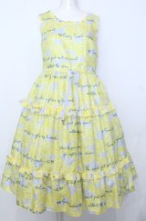 Emily Temple cute / Lemon ノースリーブワンピース  サックス O-25-07-27-045-ET-OP-OW-OS