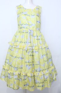 Emily Temple cute / Lemon ノースリーブワンピース  サックス O-25-07-27-045-ET-OP-OW-OS