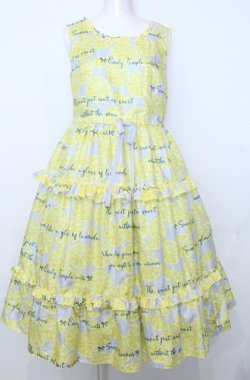 画像1: Emily Temple cute / Lemon ノースリーブワンピース  サックス O-25-07-27-045-ET-OP-OW-OS
