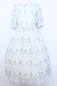 Emily Temple cute / petit rose frillワンピース  ミントグリーン O-25-07-27-050-ET-OP-OW-OS