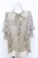 画像1: axes femme / 小花柄シフォンブラウス F ブルー系 O-25-07-27-007-AX-BL-OW-OS (1)