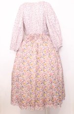画像3: Jane Marple Dans Le Salon / Raining Rosebuds Gouacheレイヤードワンピース M ピンク O-25-07-27-051-JM-OP-OW-ZT464 (3)