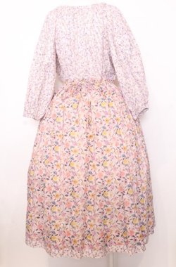 画像3: Jane Marple Dans Le Salon / Raining Rosebuds Gouacheレイヤードワンピース M ピンク O-25-07-27-051-JM-OP-OW-OS