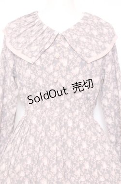 画像2: an another angelus / プリーツビッグカラー花柄ワンピース  ピンク系 O-25-07-27-053-CA-OP-OW-ZT040