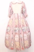 axes femme kawaii / ティティ×ベアファミリーワンピース M ピンク O-25-07-27-054-AX-OP-OW-OS