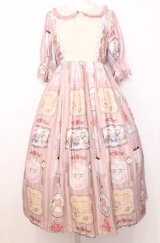 axes femme kawaii / ティティ×ベアファミリーワンピース M ピンク O-25-07-27-054-AX-OP-OW-OS