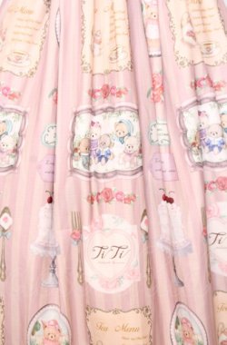 画像2: axes femme kawaii / ティティ×ベアファミリーワンピース M ピンク O-25-07-27-054-AX-OP-OW-OS