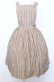 画像1: Jane Marple / Dormitory stripe apron dress M ベージュ O-25-07-27-055-JM-OP-OW-OS (1)