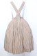 画像2: Jane Marple / Dormitory stripe apron dress M ベージュ O-25-07-27-055-JM-OP-OW-OS (2)