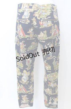 画像2: Jane Marple / アリスプリントパンツ S ネイビー O-25-07-27-001-JM-PA-OW-OS