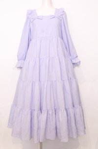 Mariapipi / ティアードロングワンピース  ラベンダー O-25-07-27-064-LO-OP-OW-OS