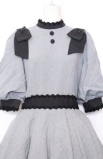 画像2: Innocent World / Classy Ribbonワンピース L グレー O-25-07-27-065-IW-OP-OW-OS (2)