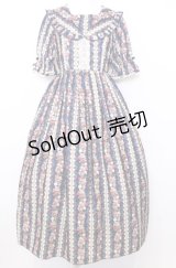 axes femme kawaii / ローズベリーガーデンワンピース M ネイビー O-25-07-27-066-AX-OP-OW-OS