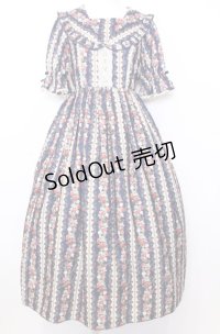 axes femme kawaii / ローズベリーガーデンワンピース M ネイビー O-25-07-27-066-AX-OP-OW-OS