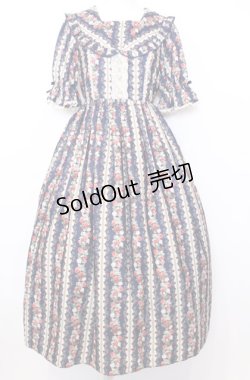 画像1: axes femme kawaii / ローズベリーガーデンワンピース M ネイビー O-25-07-27-066-AX-OP-OW-OS