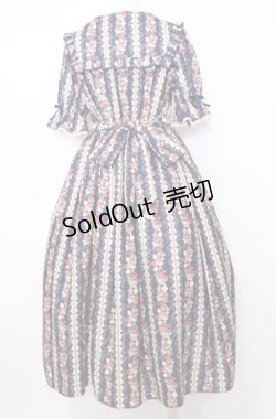 画像3: axes femme kawaii / ローズベリーガーデンワンピース M ネイビー O-25-07-27-066-AX-OP-OW-OS