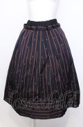 Jane Marple / Regimental stripe layered skirt M ネイビー O-25-07-27-069-JM-SK-OW-OS