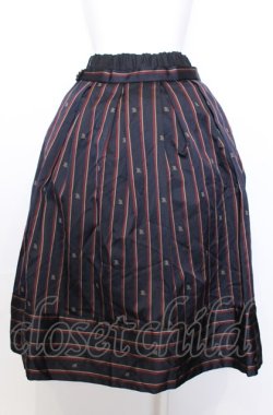 画像2: Jane Marple / Regimental stripe layered skirt M ネイビー O-25-07-27-069-JM-SK-OW-OS