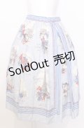Jane Marple / Bonjour Paris ロングスカート M サックス O-25-07-27-072-JM-SK-OW-OS