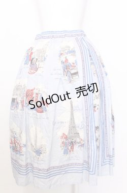 画像3: Jane Marple / Bonjour Paris ロングスカート M サックス O-25-07-27-072-JM-SK-OW-OS