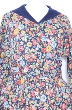 画像2: Jane Marple / Heirloomヴィンテージマリンカラードレス M ネイビー O-25-07-27-073-JM-OP-OW-OS
