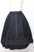 Jane Marple / Violin embroideryタックスカート M ネイビー O-25-07-27-076-JM-SK-OW-OS