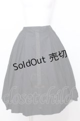 Jane Marple / Violin embroideryタックスカート M ネイビー O-25-07-27-076-JM-SK-OW-OS