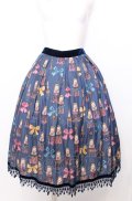 Jane Marple / Little tassel dollsタックレーススカート M ネイビー O-25-07-27-077-JM-SK-OW-OS