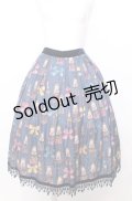 Jane Marple / Little tassel dollsタックレーススカート M ネイビー O-25-07-27-077-JM-SK-OW-OS