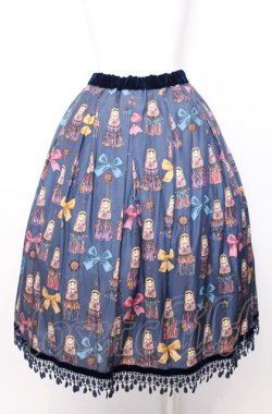 画像3: Jane Marple / Little tassel dollsタックレーススカート M ネイビー O-25-07-27-077-JM-SK-OW-OS
