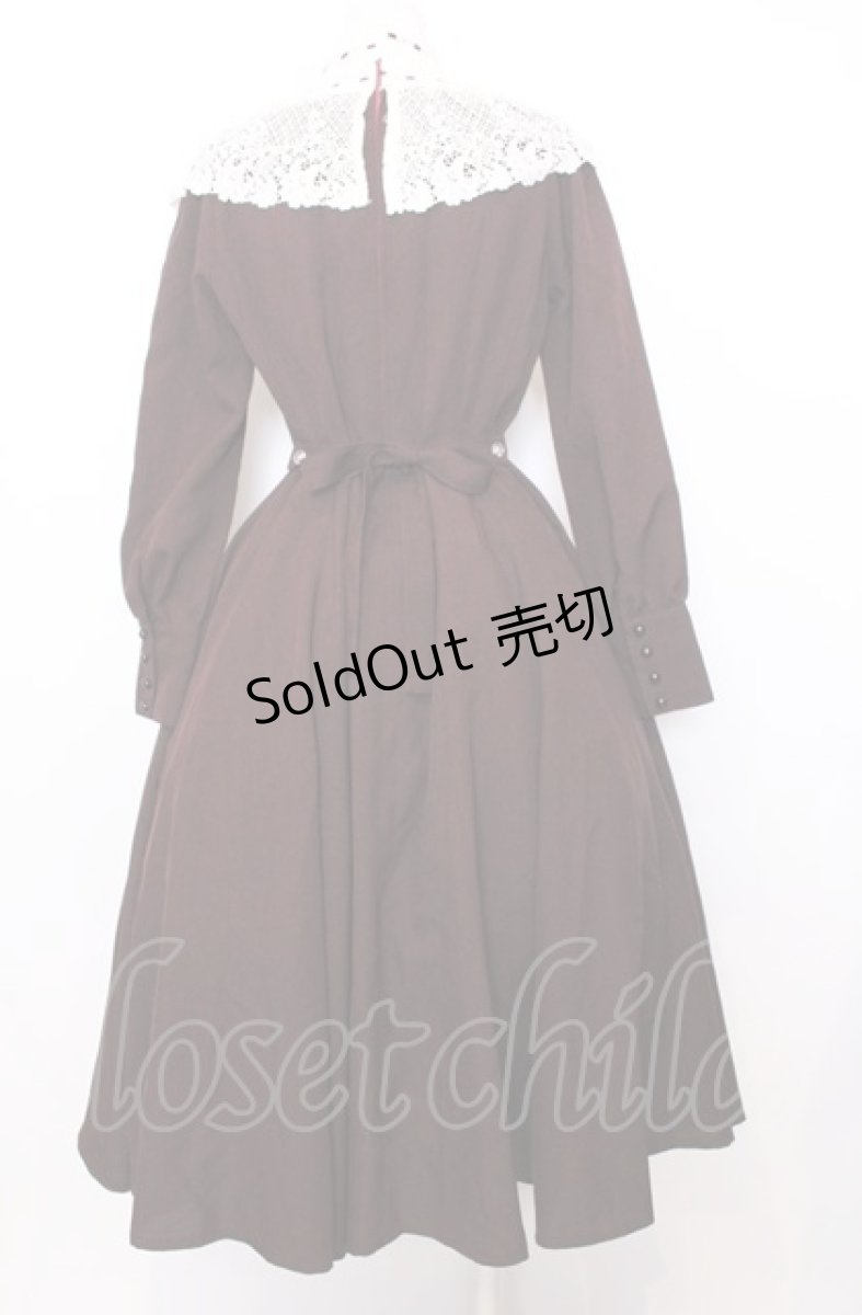 画像3: Innocent World / 白百合ワンピース M ボルドー×キナリ O-25-07-27-080-IW-OP-OW-OS (3)