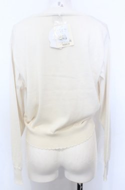 画像3: F&A / ガラス風クリアフラワー釦UVカットニットカーディガン F アイボリー O-25-07-27-014-LO-TO-OW-OS