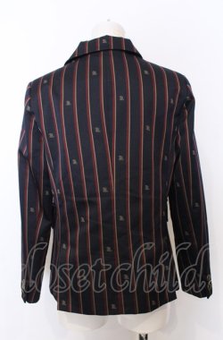画像4: Jane Marple / Regimental stripe blazer jacket M ワイン× O-25-07-27-015-JM-JA-OW-OS