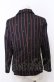 画像4: Jane Marple / Regimental stripe blazer jacket M ワイン× O-25-07-27-015-JM-JA-OW-OS (4)