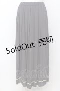 an another angelus / 裾ライン変形プリーツスカート F グレー O-25-07-27-016-CA-SK-OW-ZT027
