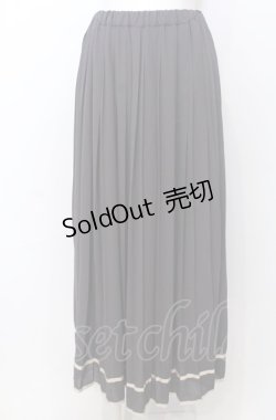 画像1: an another angelus / 裾ライン変形プリーツスカート F グレー O-25-07-27-016-CA-SK-OW-ZT027