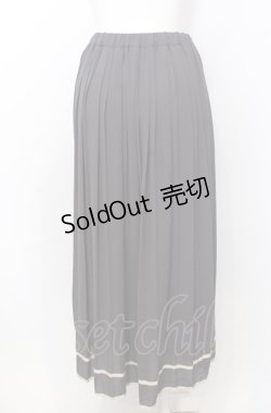 画像2: an another angelus / 裾ライン変形プリーツスカート F グレー O-25-07-27-016-CA-SK-OW-ZT027