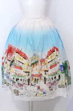 画像1: Jane Marple / Golden goose townロングスカート M サックス O-25-07-27-018-JM-SK-OW-OS