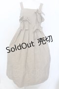 Jane Marple / Front ribbon strap dress M ベージュ O-25-07-27-021-JM-OP-OW-OS