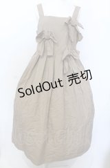 Jane Marple / Front ribbon strap dress M ベージュ O-25-07-27-021-JM-OP-OW-OS