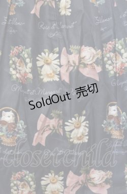 画像2: Leur Getter / Spring Garden袖付きワンピース M ネイビー O-25-07-27-024-LU-OP-OW-OS