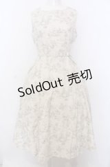 an another angelus / トワル柄ノースリーブワンピース F アイボリー O-25-07-27-025-CA-OP-OW-OS