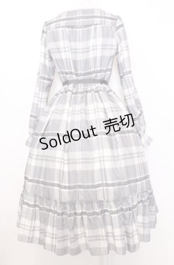 画像3: Melody BasKet / Melodyタータンティアードワンピース  グレー O-25-07-27-027-LO-OP-OW-OS